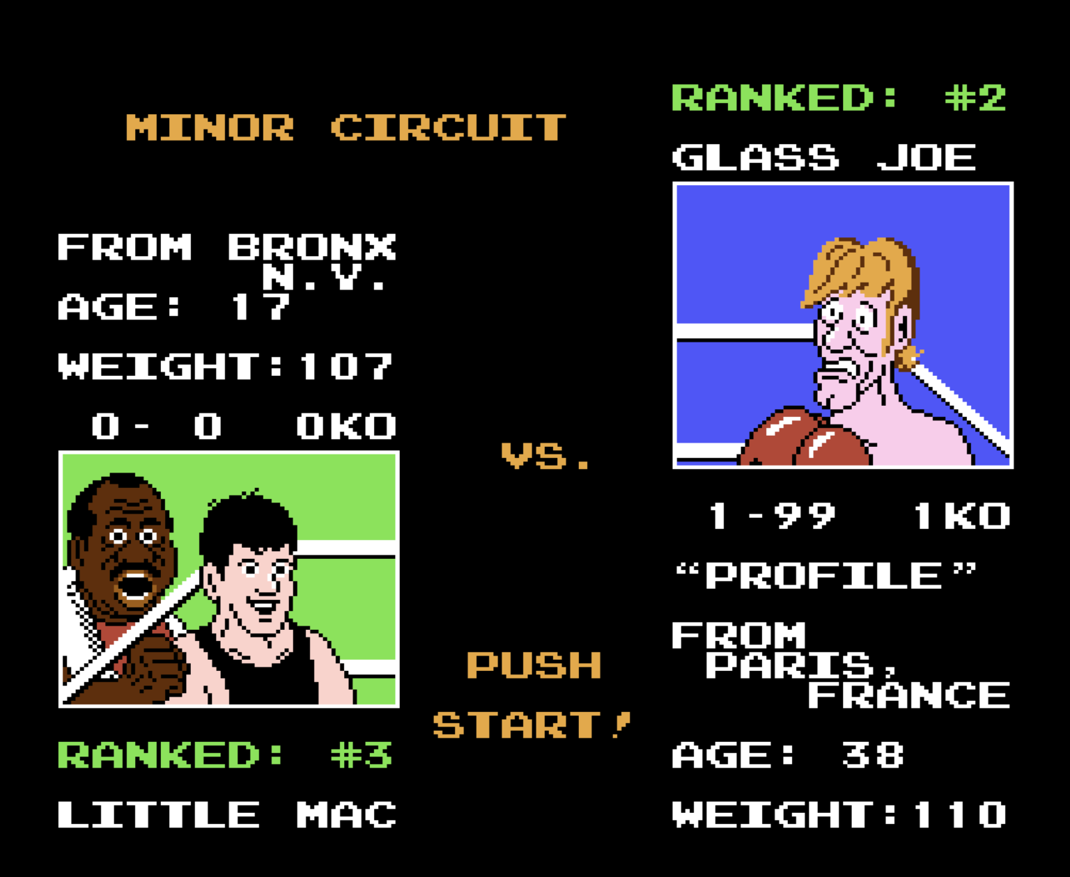 PunchOut!! Nes Game NES Emulator Online Play NES Games Online