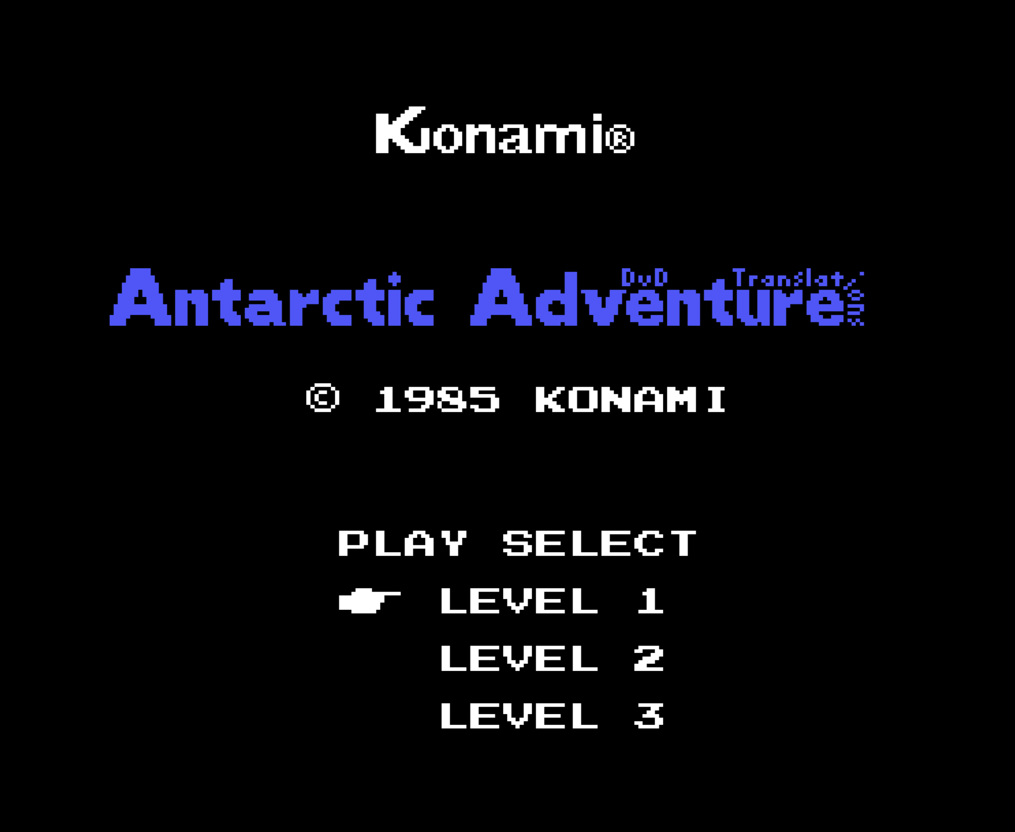 Antarctic Adventure Nes Game NES Emulator Online Play NES Games Online